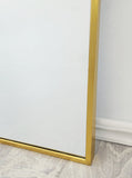 Gold Metal Arch Mirror - Small 80cm x 100cm V292-M-METAR-S-GOLD
