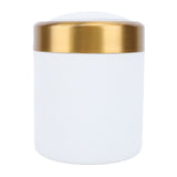 Desktop Trash Can Stainless Steel Stylish Desktop Waste Basket Small Garbage Can with Lid for Living V1294-YM0901-3117240307912