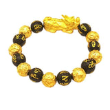 Natural & Gold Plated Bead Bracelet Charm Adjustable Fit Unisex Jewelry Altimeter And V1366-AZ2-W-27991