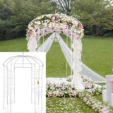 Birdcage Shape Garden Arbor, 9' High x 6.6' Wide, Heavy Duty Wrought Iron Arbor, Wedding Arch V952-TYHYGMYCBSNL9I8V7V0