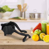 Aluminum Alloy Portable Household Manual Orange Lemon Squeezer Juicer Squeezing Kitchen ToolBlack V1294-YM0901-3118200024911