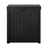 Gardeon Outdoor Storage Box 195L Bench Seat Garden Deck Toy Tool Sheds OSB-195L-BK