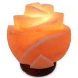 Orku Rose Shaped Himalayan Pink Salt Lamp - Hand Carved Flower Night Light V238-SUPDZ-32769927577680