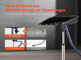 Portable Shampoo Bowl, Shampoo Sink with Adjustable Height & Angle, Salon Hair Wash Sink with Drain V952-LSXXFSCLSXWTGXBJR002V0