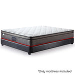 Kingston Slumber Mattress QUEEN Size Bed Euro Top Pocket Spring Bedding Firm Foam 33CM V219-FURBEDKNGA2QN