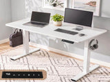 Artiss Standing Desk Electric Adjustable Ergonomic Office Table 100cm White HASD-ET156E-100-WH