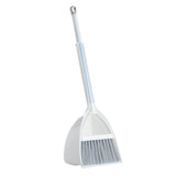 Kids Dustpan Set Soft Fur Plastic Small Broom Dustpan for Baby Kids Toys Kindergarten Gray White V1294-YM0716-3117220141614
