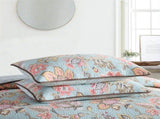 100% Cotton Blush Aqua Rosehaven Coverlet Bedspread Set V745-MMPAC060967Q13U