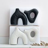 Minimalist Ceramic Vase Set White V1107-CS-XDQSHP1