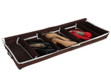 Waterproof Shoes Storage Box with Zipper PVC Cover Shoe Organizer Boxes Adjustable DividersL V1294-YM0901-3117200150411