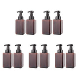 10 Pack Foaming Soap Dispenser 15Oz Refillable Foam Liquid Hand Soap Empty Plastic Pump Bottle V1369-AZ3-W-11757