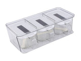 Seasoning Organizer Box Wall Hanging Space Saving Automatic Opening Closing Plastic Spice Pots for V1294-YM0901-3118240039811