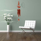 3Pcs Brown Bamboo Wind Chime for Home and Garden Decor V1369-AZ3-W-18041
