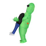 Inflatable Green Alien Costume Adult Suit Blow Up Party Fancy Dress Halloween Cosplay HALO-INF-SCA-8FT