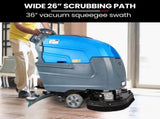 Auch FSP26 Self-Propelled Floor Scrubber & Dryer, 720mm, Battery Powered, Walk Behind, Multi-purpose V219-SCBHNDACP26A