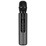 Multifunctional Wireless Bluetooth Karaoke Microphone Black V1263-JX-6968-1
