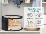Hat Box - Hat Storage Box - Storage Box for Hats - Round Hat Boxes - 42x27.8 cm - Stackable Hat V1188-MS101-01475-1