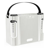 Portable Bluetooth 5.3 Speaker with 2 Wireless Microphones Home Karaoke Speaker Machine White V1263-JX-6972-2