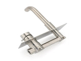 WELS Round Wall Mounted Basin Vanity Mixer Bath Tub Faucet Spout Brushed Nickel V1233-KRD301N