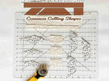 Sewing Supplies Sewing Ruler Template DIY Craft 12 Inch T-Shirts Ruler Patchwork 5-in-1 Quilt V1370-AZ4-11773