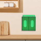 Acrylic Wall Mount Face Holder with Dual Slots for Masks and Gloves Storage Organizer V1369-AZ3-W-19332