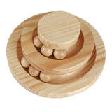Cat Ball Track Toy,Kitty Toys Roller,2-Level Ball Tower with 6 Removable Balls,Interactive Cat Toy, V1370-AZ4-04602