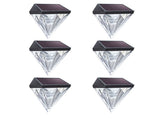 Solar Fence Lights Diamond, 6 Pack Deck Lights Outdoor Waterproof Step Lights Solar Powered for V1366-AZ2-W-08421