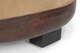 VINTAGE ROUND OTTOMAN V742-M1827