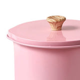 Oil Strainer Pot 1.4L Wood Grain Easy Operation No Rust Oil Storage Supplies Filter for Home Canteen V1294-YM0716-3118220109511