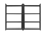 Giantz Garage Shelving 1.8X1.8m Warehouse Rack Storage Shelves Workshop Racks Steel WR-F-09040R-180BKX2