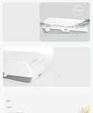 YES4PETS Large Cat Litter Tray Box Kitty Toilet with Rack Scoop Drawer-Style Cleaning Box White V278-AT1003-WHITE