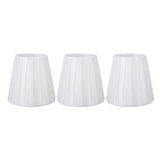3pcs Fabric Lampshade Pleated Clip On Decorative Lamp Shade for Wall Table Lamp Modern E14 Candle V1294-YM0901-3119240098911