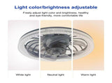 Ceiling Fan Light Bedroom Home E27LED Fan Light With Remote Control Speed and Brightness Adjustable V1294-YM0901-L6858GR-1