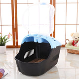 YES4PETS Small Portable Travel Dog Cat Crate Pet Carrier Cage Comfort With Mat-Blue V278-BP238-CARRIER-S-BLUE