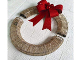 Outdoor Christmas Wreath Decoration, LED Metal Holiday Decor for Home Exterior, Garden - Gold 50CM V1263-JX-1577