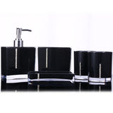 5PC/Set Acrylic Bathroom Accessories Bath Cup Bottle Toothbrush Holder Soap Dish V1294-YM0722-JYJJ19608-5
