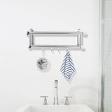 Wall Mounted Shower Organizer No Drill Shower Shelf Hooks Adhesive Wire Basket Bathroom Storage V1192-AZ-W-31089