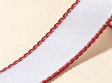 14.8Yard X 1.4In Aida Band with Firebrick Edge,Cross Stitch Embroidery Band for Home Embroidery V1369-AZ3-W-17926