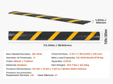 1830MM Rubber Speed Bump, 2 Pack, 2 Channel Heavy Duty Traffic Speed Hump, 9,979 kg/Axle Load V952-JSDDLBHPDZK2UP77S001V0
