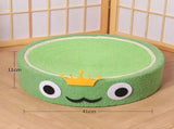 Cute Green Fabric Frog Cat Scratching Post and Lounger - 41cm Cat Scratch Proof Basin V888-ELOSUNG25092