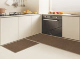 Marlow Kitchen Rug 2PCS Woven Non Slip Absorbent Brown FR2044-BR_NZ