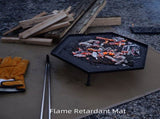 104 x 80 CM XXL Size Fireproof Outdoor Mat with Storage Bag - Silicone Coated Heat Resistant, Fire V888-ELOSUNG49878