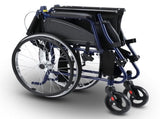 Orthonica 20in Self Propelled Foldable Steel Wheelchair Lightweight Portable WCR-MAS-STL-024