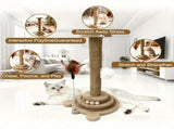 Bestselling Interactive Cat Scratching Post Sisal Scratching Board Rotating Ball Track Feather V1232-MZZ001