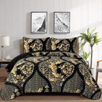 Luminous Quilted Coverlet and Pillowcases Set: Brighten Your Bedroom Atmosphere - Queen size V745-MAC080423Q13U