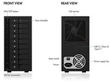 ICY BOX IB-3810-C31 SINGLE enclosure for 10x HDD with USB 3.1 Type-C or Type-A interface V28-HDDICY3810C31