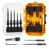 Woodworking Projects 16-Piece Countersink Drill Bit Set with Storage Box, Adjustable Depth, Hex V1366-AZ2-W-14420