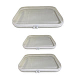 3pcs Zippered Hard Pouch Clear Hard Pouch Container Storage Box for Clothes Toys Cosmetics V1294-YM0901-3117240265711