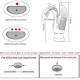 Swan-Shaped Bathroom Faucet Single-Handle Single-Hole Sink Faucet, Deck-Mounted, Short Model, V1107-113-02604-ROS-19CM
