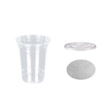 Clear Plastic Cups, Disposable Reusable Tumblers Crystal Clear PET Cups for Birthday Parties, V1370-AZ4-08516